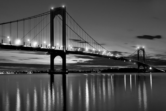 Whitestone Bridge in Black and White